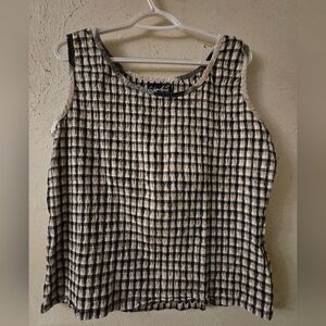 Elegant Black and Cream Women's Tank Top